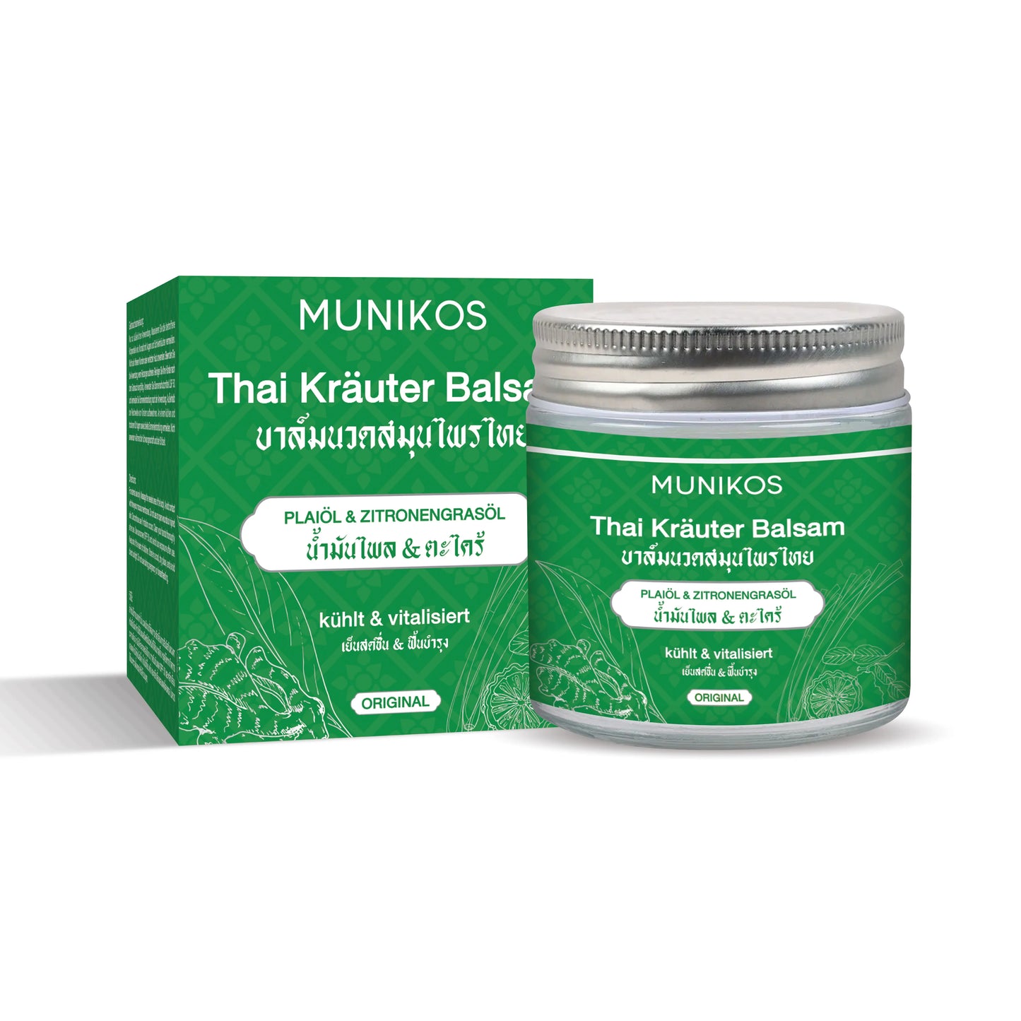 Thai Herbal Balm PLAI OIL & LEMONGRASS OIL